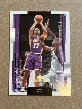 2000-2001 Upper Deck MVP Rick Fox #80 Los Angeles Lakers Basketball Card